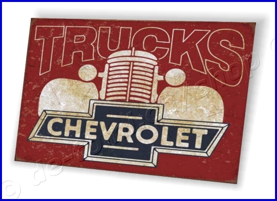 PLAQUE CHEVY TRUCKS 40s (30x40cm)